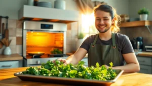 drying herbs in oven